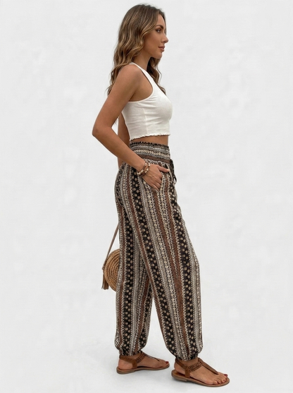STINA | Broek met grafische print